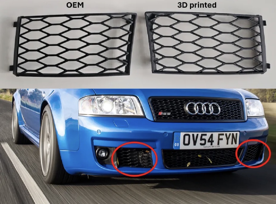 Griglie anteriori paraurti Audi RS6 C5 in vendita su TUNED